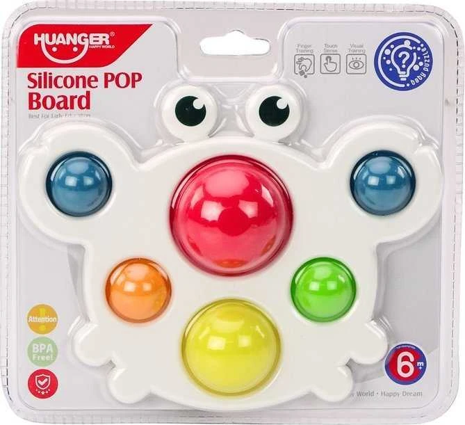 Lean Toys Sensorinė krabo formos lenta vaikams