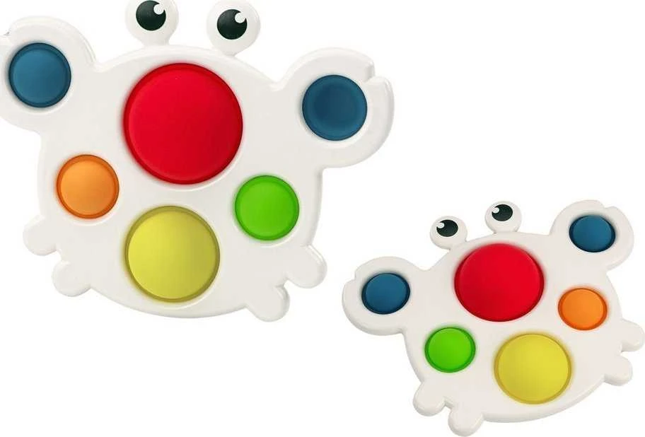 Lean Toys Sensorinė krabo formos lenta vaikams