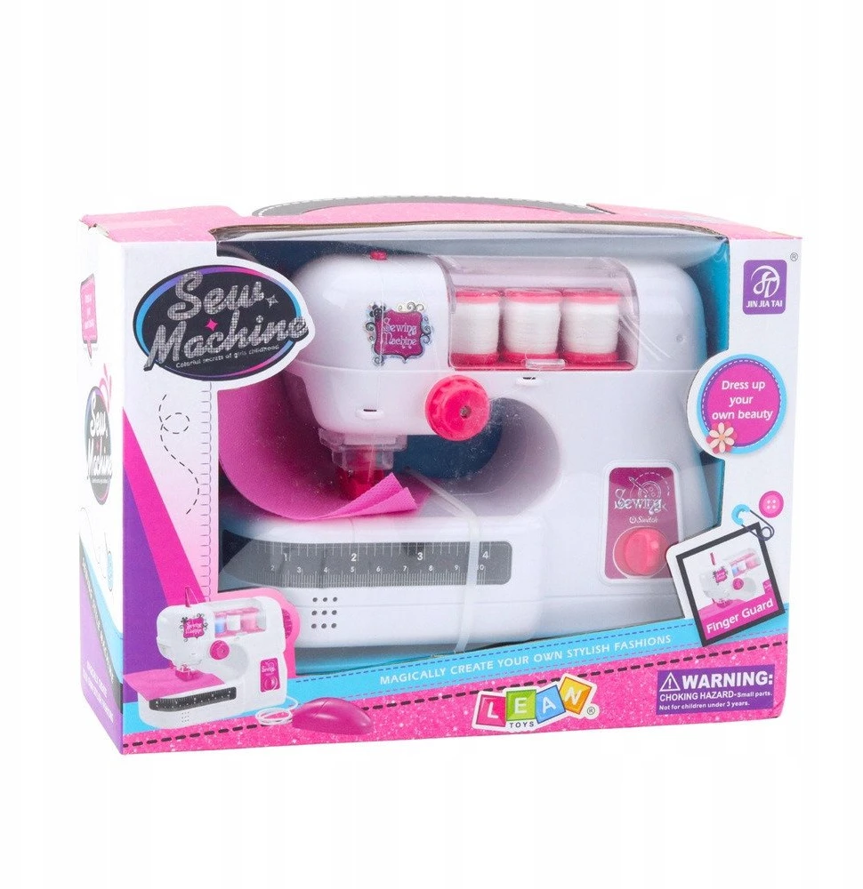 Lean Toys Vaikiška siuvimo mašina su pedalais ir priedais