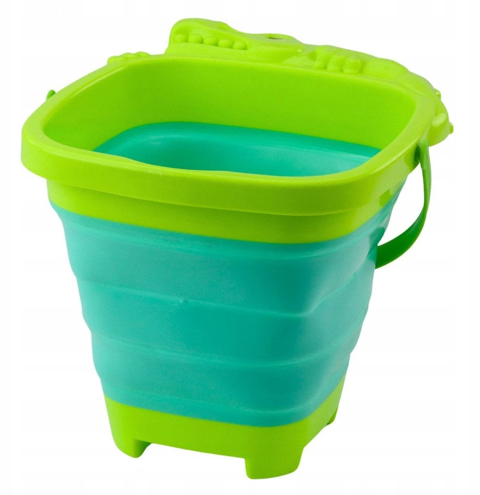Lean Toys Sulankstomas kibirėlis vaikams, krokodilo formos, žalias