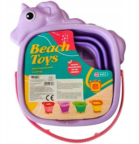 Lean Toys Sulankstomas kibiras vienaragis, rožinis