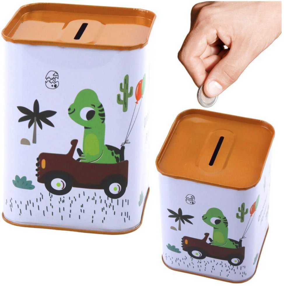 Lean Toys Metalinis taupyklės dinozauras automobilyje 11x8 cm