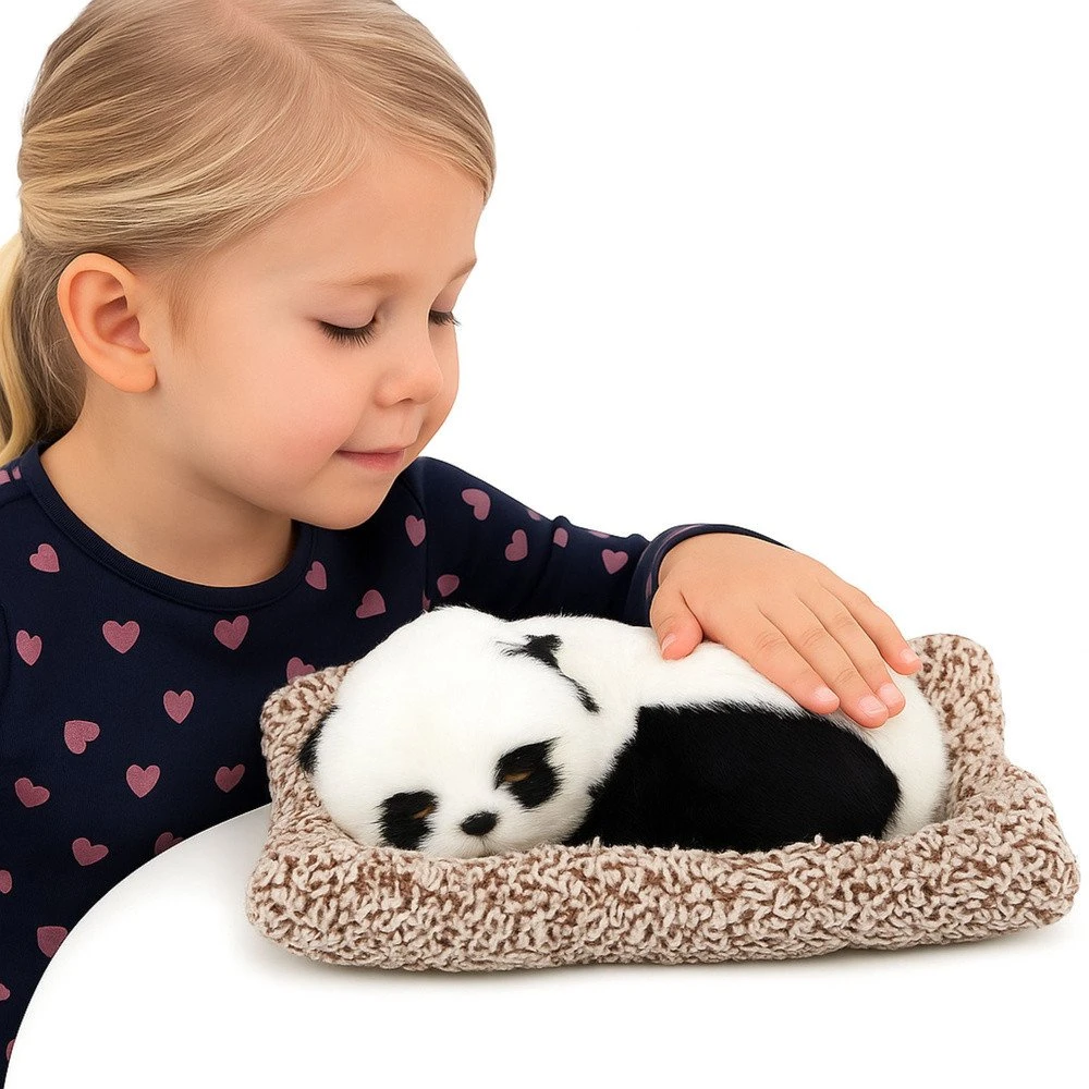 Lean Toys Dekoratyvinė figūrėlė - mieganti panda ant pagalvės