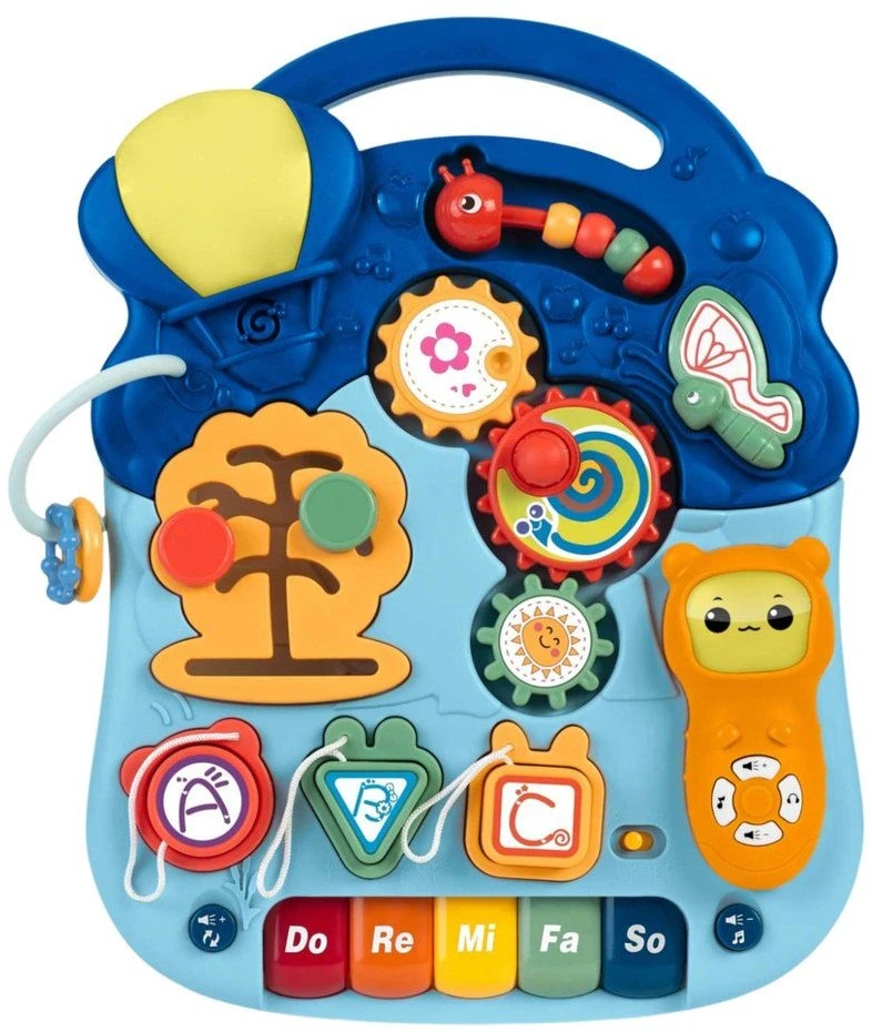 Lean Toys Interaktyvus edukacinis staliukas 6-in-1 su šviesomis ir garsais