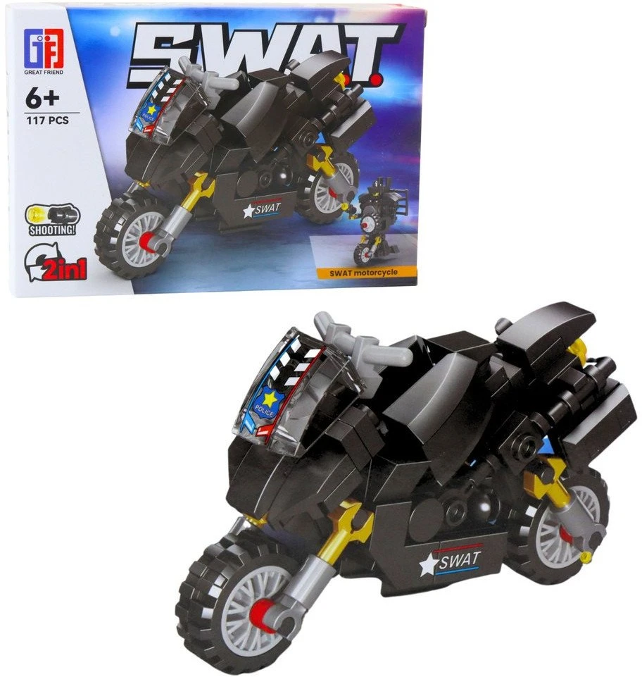 Lean Toys Konstruktorius transporto priemonės SWAT 8in1 92-117 vnt.