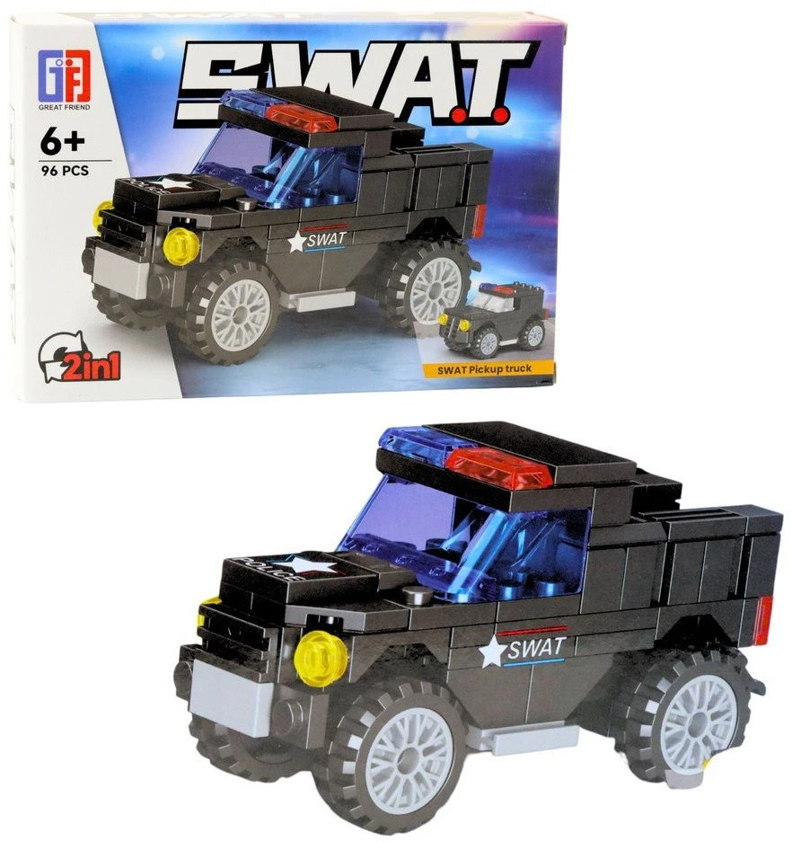 Lean Toys Konstruktorius transporto priemonės SWAT 8in1 92-117 vnt.