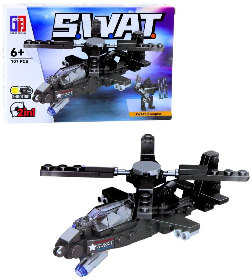 Lean Toys Konstruktorius transporto priemonės SWAT 8in1 92-117 vnt.