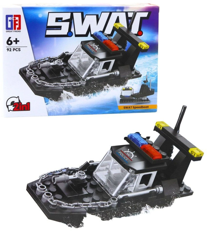 Lean Toys Konstruktorius transporto priemonės SWAT 8in1 92-117 vnt.