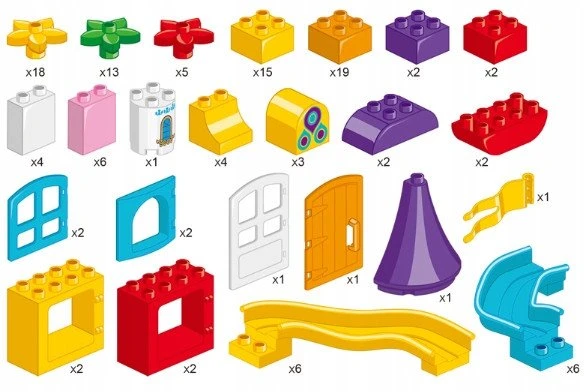 Lean Toys Bounn KONSTRUKCIJOS BLOKAI GERIAUSIA DOVANA VAIKUI DIDELIS KEKO RINKINYS 209 Vnt.