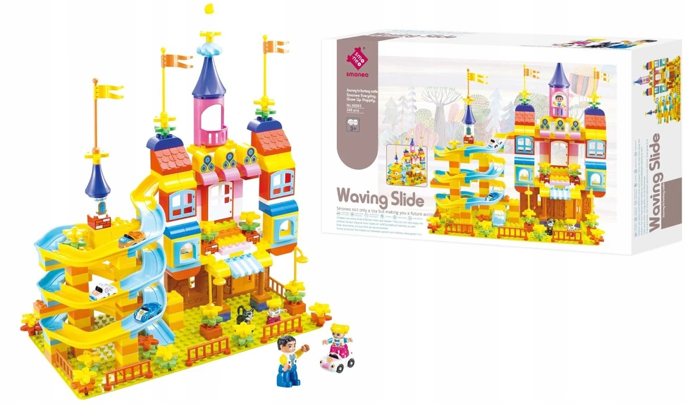 Lean Toys Bounn KONSTRUKCIJOS BLOKAI GERIAUSIA DOVANA VAIKUI DIDELIS KEKO RINKINYS 209 Vnt.