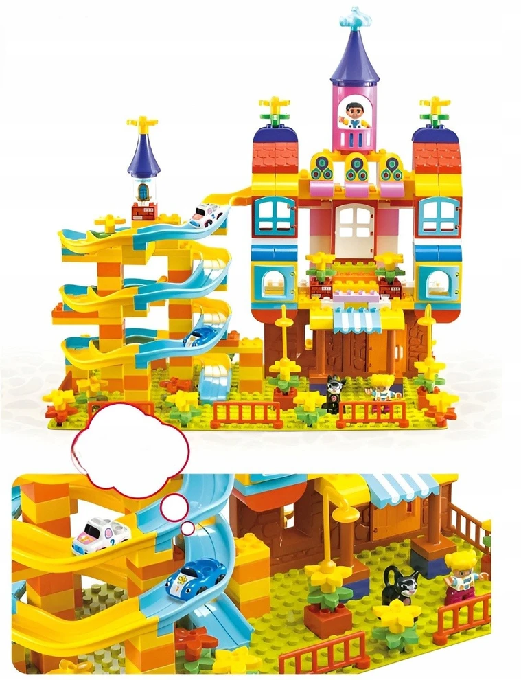 Lean Toys Bounn KONSTRUKCIJOS BLOKAI GERIAUSIA DOVANA VAIKUI DIDELIS KEKO RINKINYS 209 Vnt.