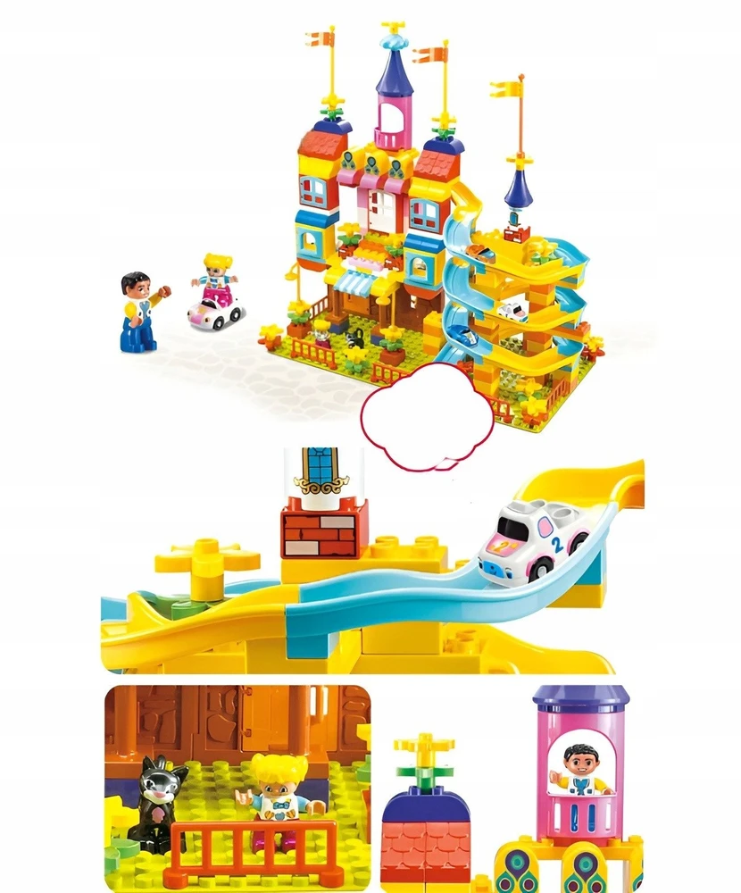Lean Toys Bounn KONSTRUKCIJOS BLOKAI GERIAUSIA DOVANA VAIKUI DIDELIS KEKO RINKINYS 209 Vnt.