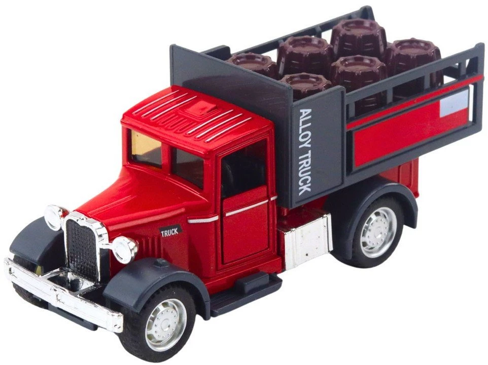 Lean Toys Klasikinis sunkvežimis su atgaliniu mechanizmu, šviesomis ir garsu