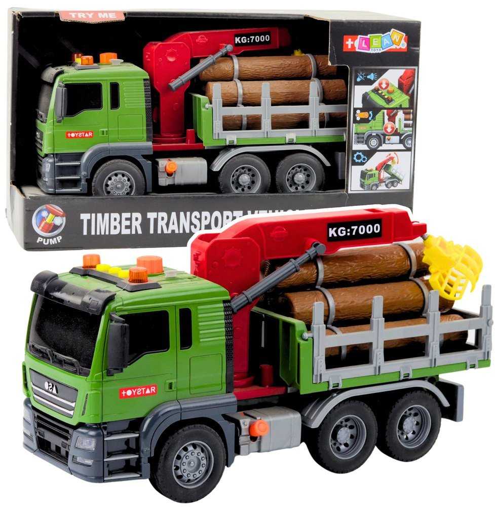 Cieżarówka Medienos transportavimo sunkvežimis su kranu, 1:14