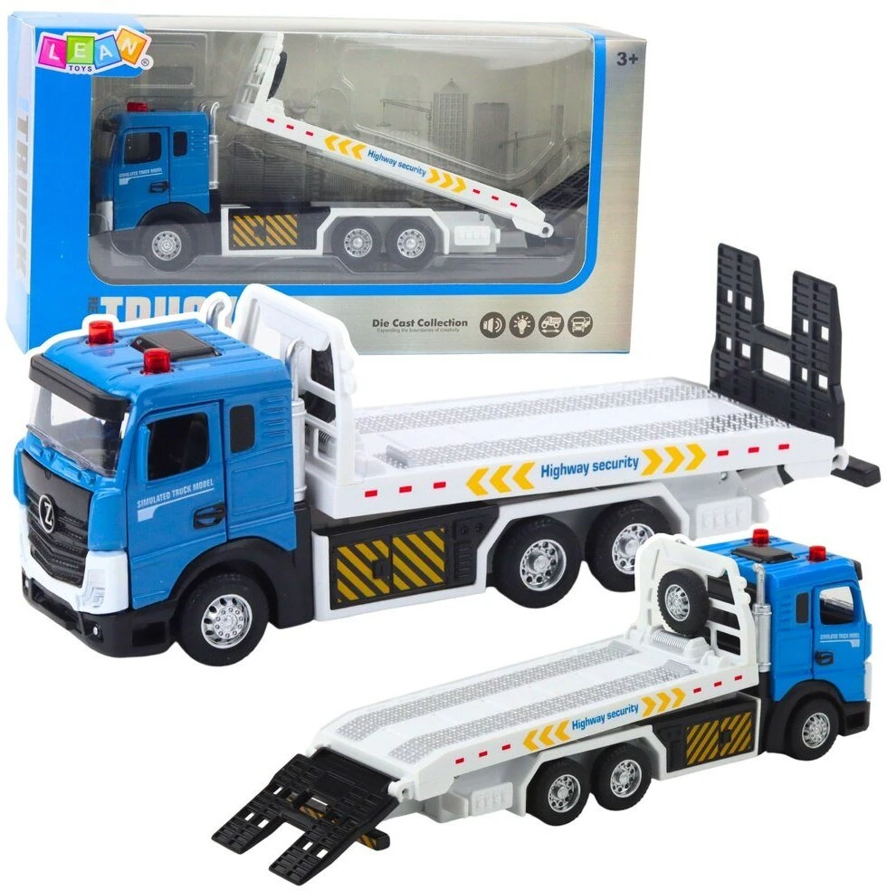 Lean Toys Transportavimo sunkvežimis su judančia platforma ir garsais