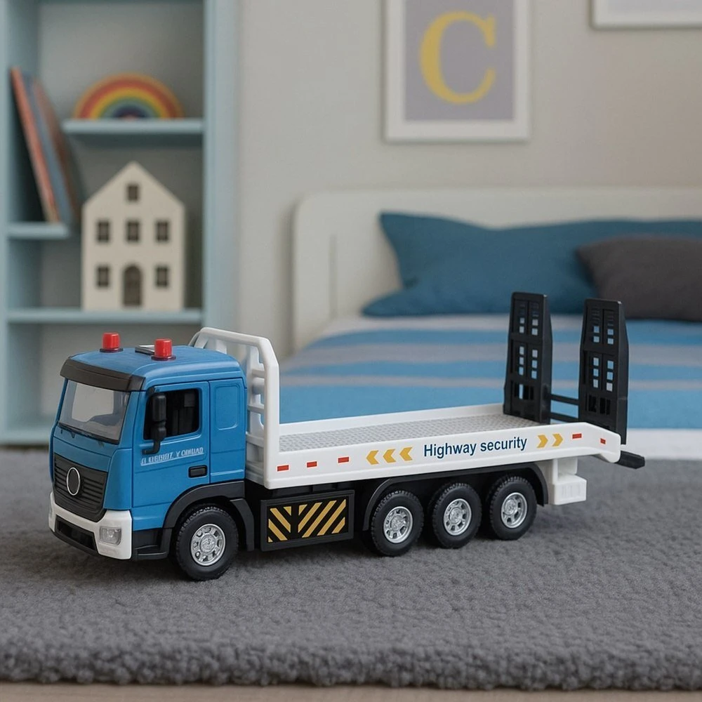 Lean Toys Transportavimo sunkvežimis su judančia platforma ir garsais