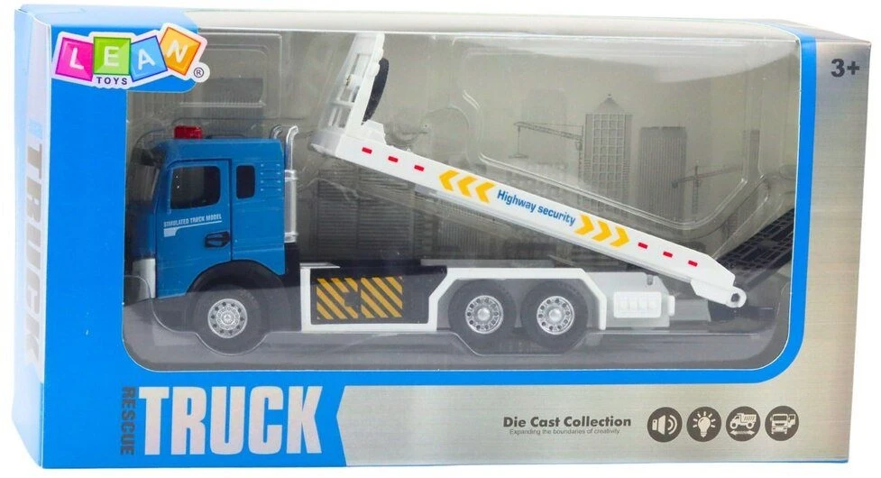 Lean Toys Transportavimo sunkvežimis su judančia platforma ir garsais