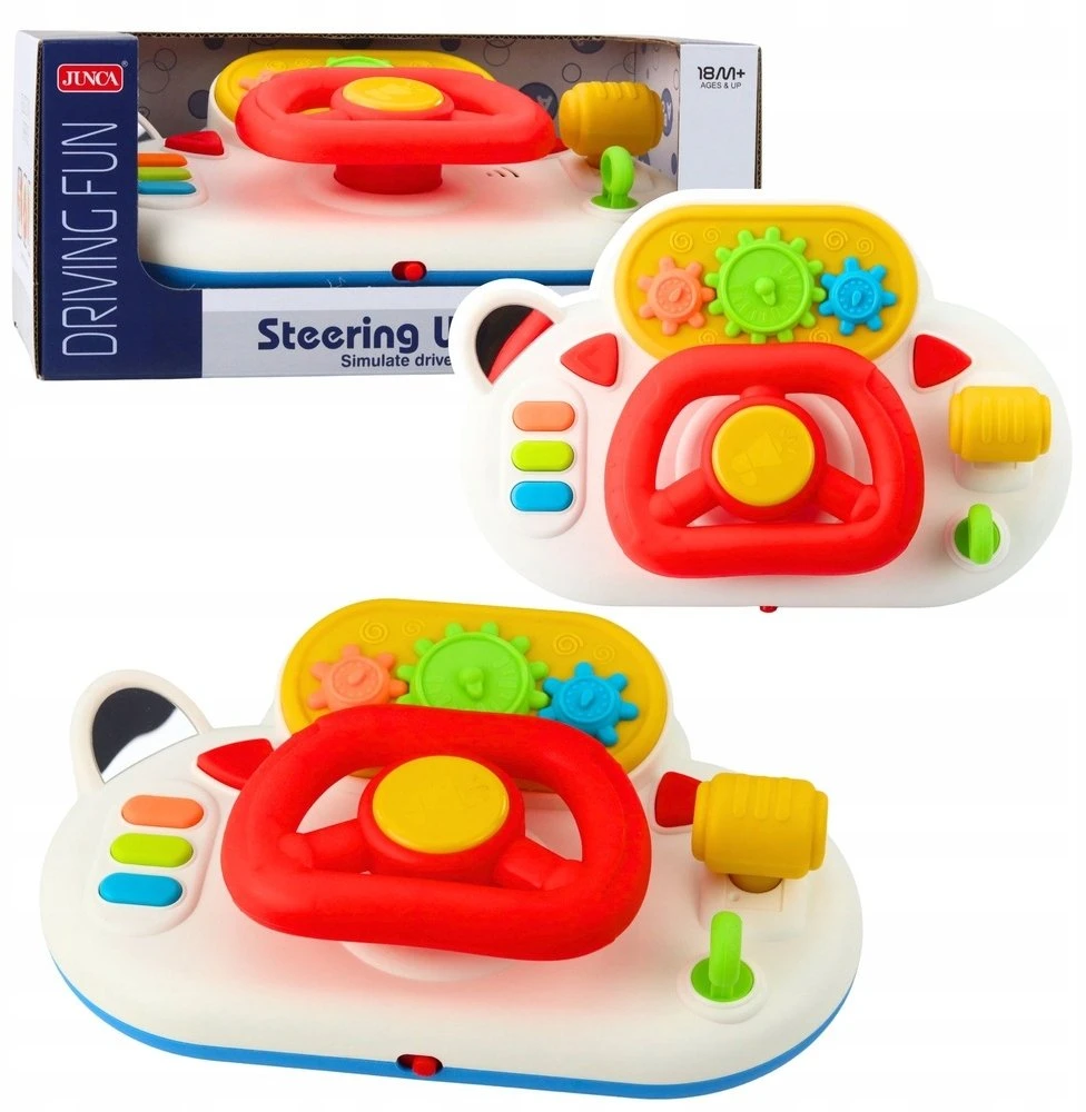 Lean Toys Interaktyvus vairas su garsais ir šviesomis