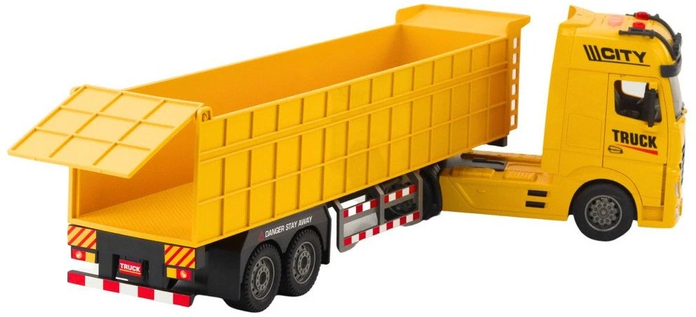 Cieżarówka Geltonas transportavimo sunkvežimis su priekaba 58x10x16 cm
