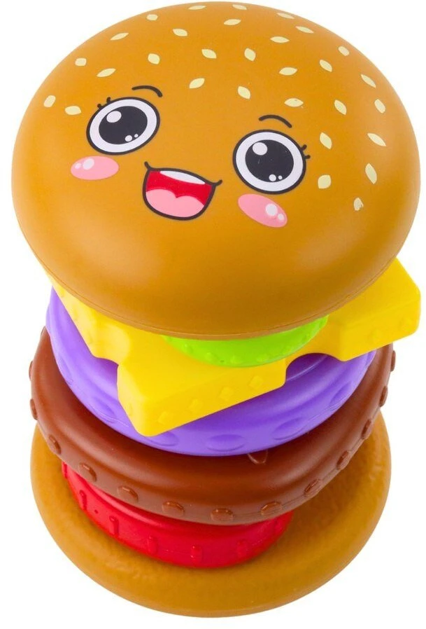 Lean Toys Dėlionė vaikams 7 dalių burgerio tema