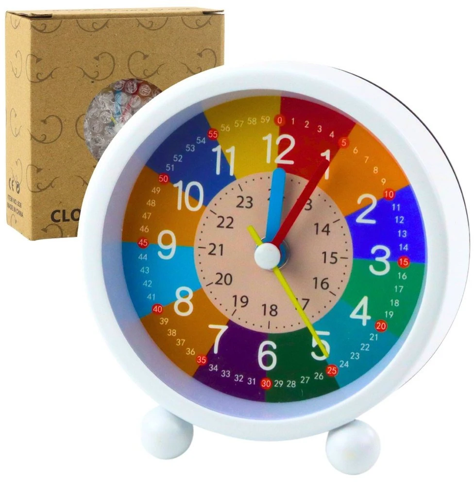 Lean Toys Vaikiškas žadintuvas be garso, 9 cm