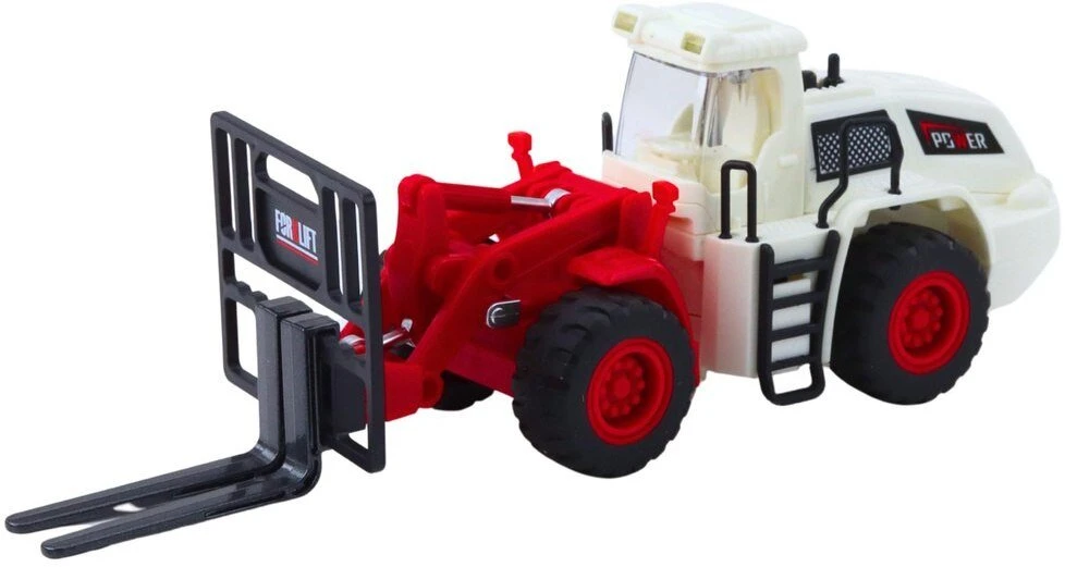 Lean Toys Vaikiškas krautuvas su metalinėmis šakėmis ir šviesos bei garso efektais