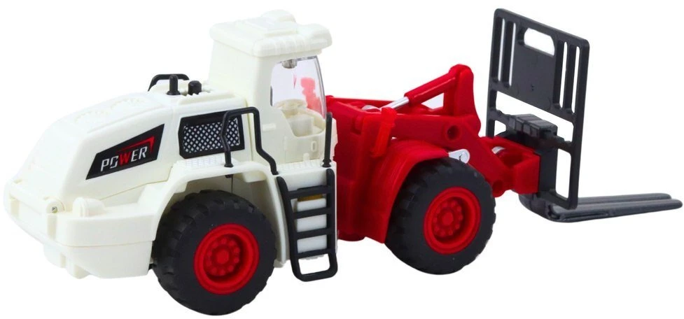 Lean Toys Vaikiškas krautuvas su metalinėmis šakėmis ir šviesos bei garso efektais