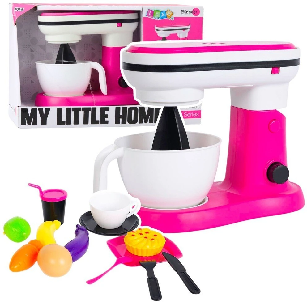 Lean Toys Virtuvinis žaislinis mikseris My Little Home su priedais