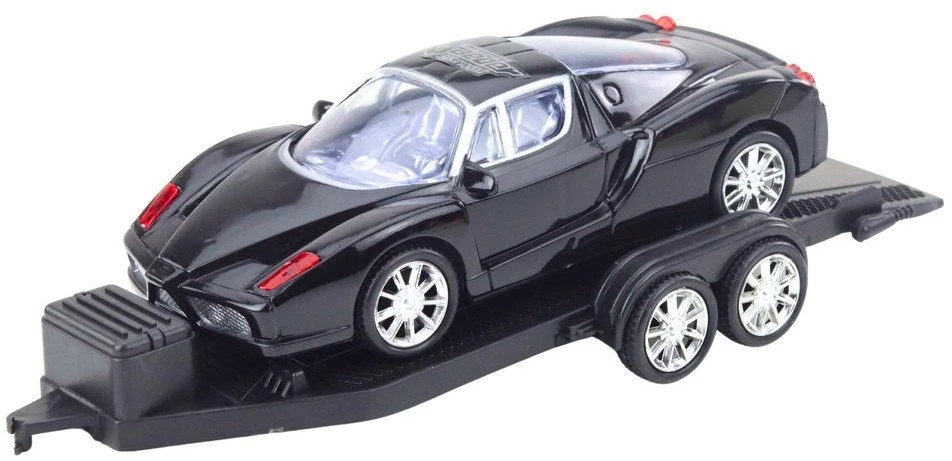 Lean Toys Visureigių Rinkinys su Automobilių Priekaba ir Sportiniu Automobiliu 58,5 cm