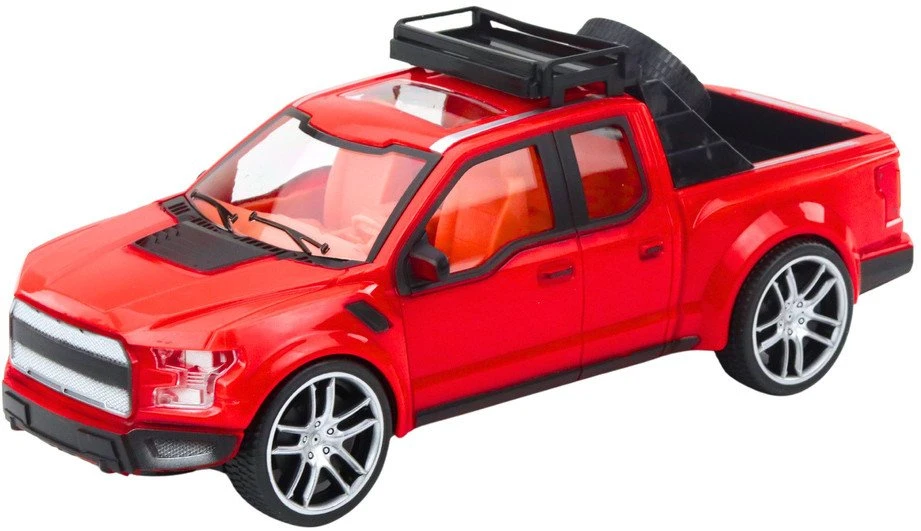 Lean Toys Visureigių Rinkinys su Automobilių Priekaba ir Sportiniu Automobiliu 58,5 cm