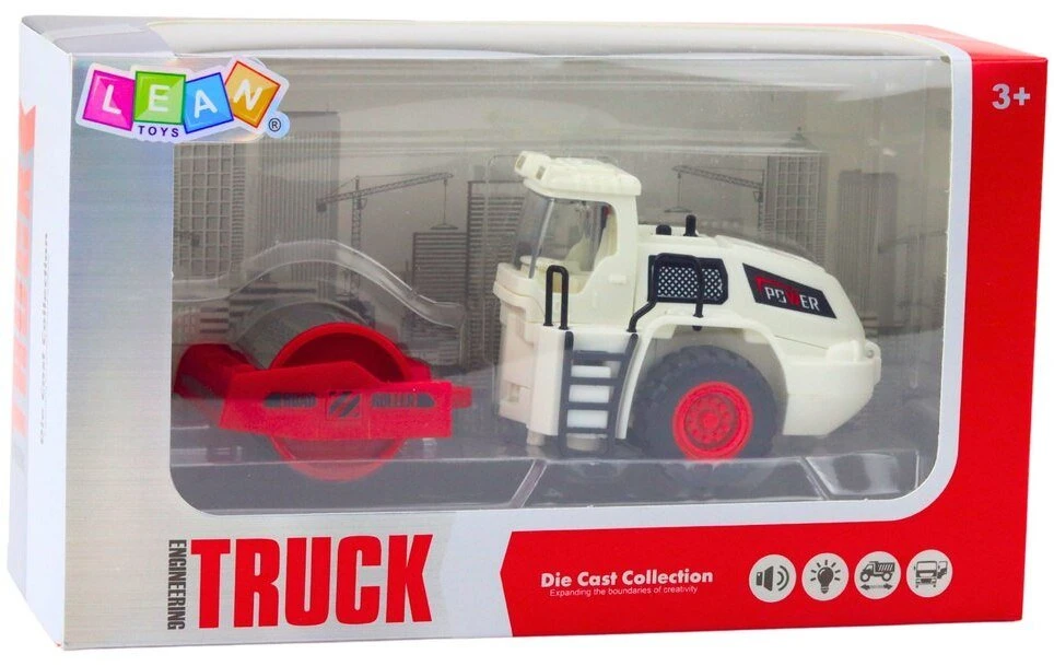 Lean Toys Vaikiškas kelių volas su metaliniu cilindru ir šviesos efektais