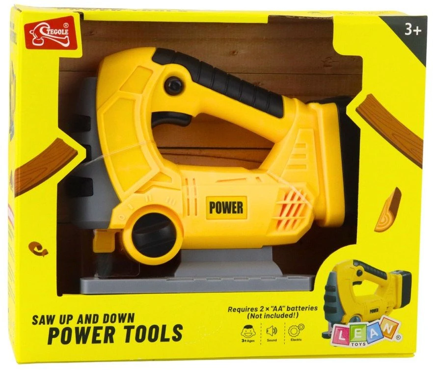 Lean Toys Vaikiškas belaidis pjūklas su šviesomis ir garsais 21x16x7 cm