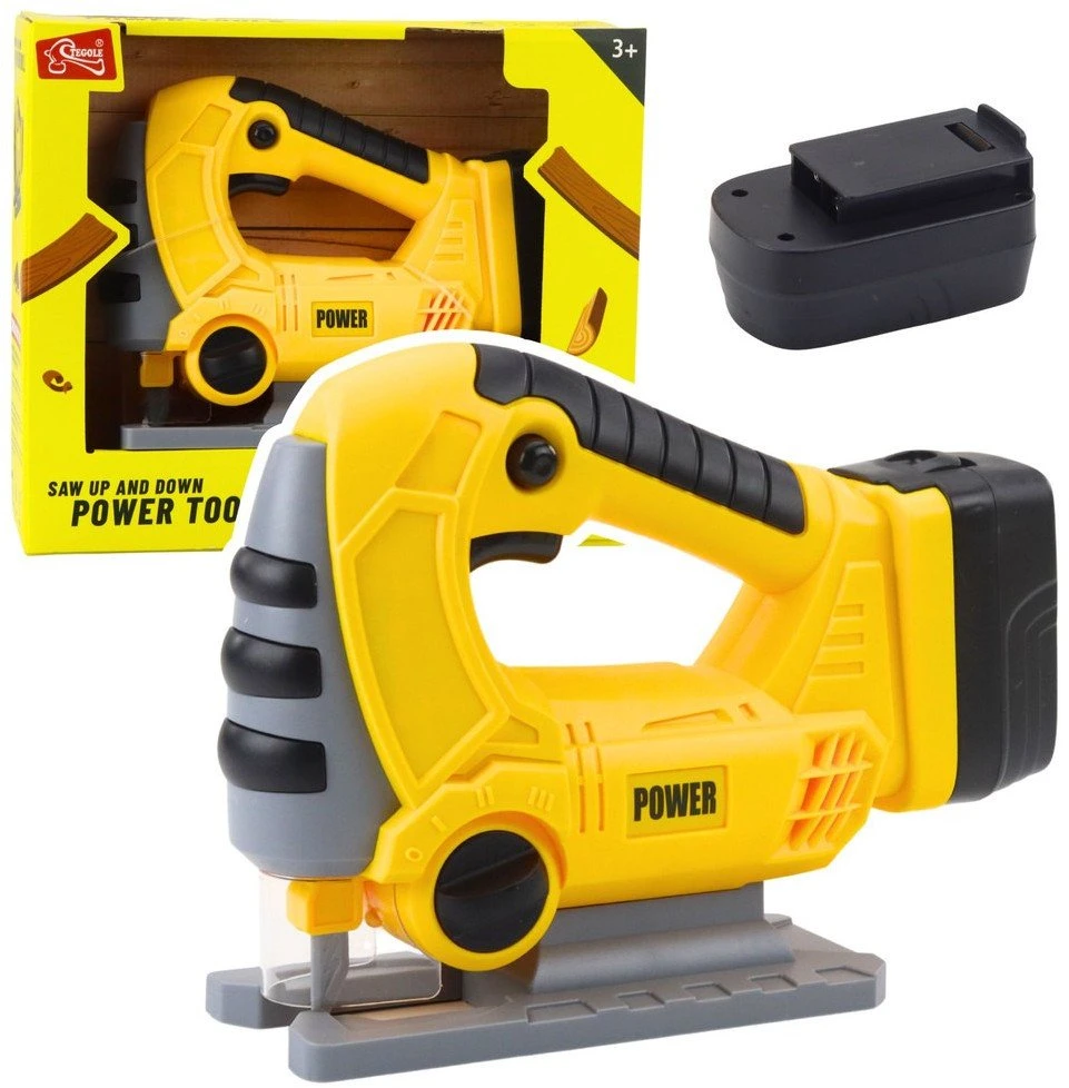 Lean Toys Vaikiškas belaidis pjūklas su šviesomis ir garsais 21x16x7 cm
