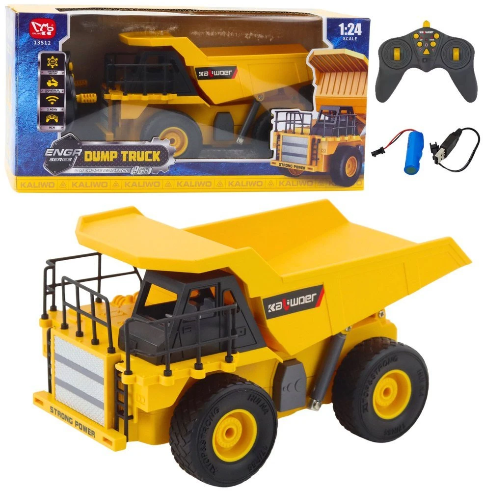 Lean Toys Nuotoliniu būdu valdomas savivartis su LED apšvietimu 1:24