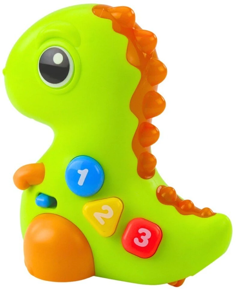 Lean Toys Interaktyvus žaislas vaikams dinozauras su ratais