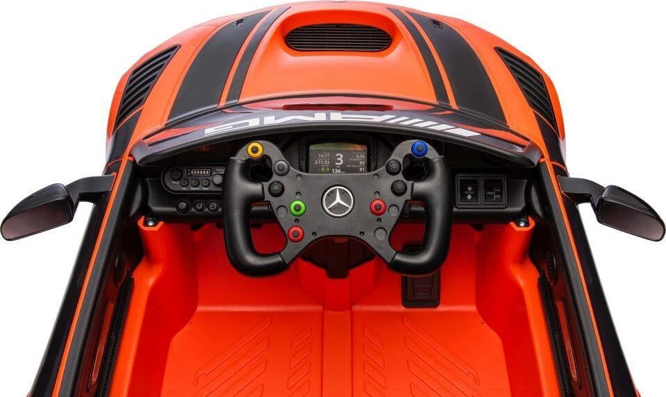 Lean Cars Akumuliatorinis automobilis Mercedes AMG GT3 Oranžinis