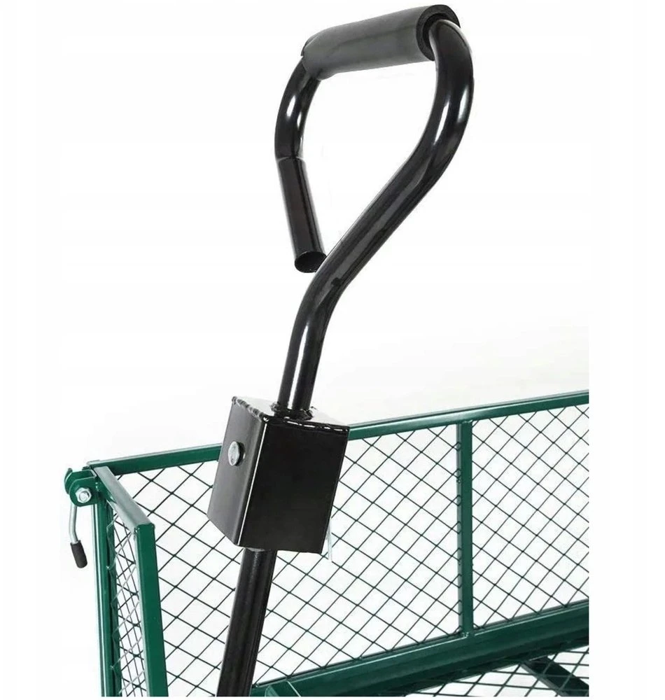 Lean Sulankstomas sodo transportavimo vežimėlis su plienine priekaba, 200 kg