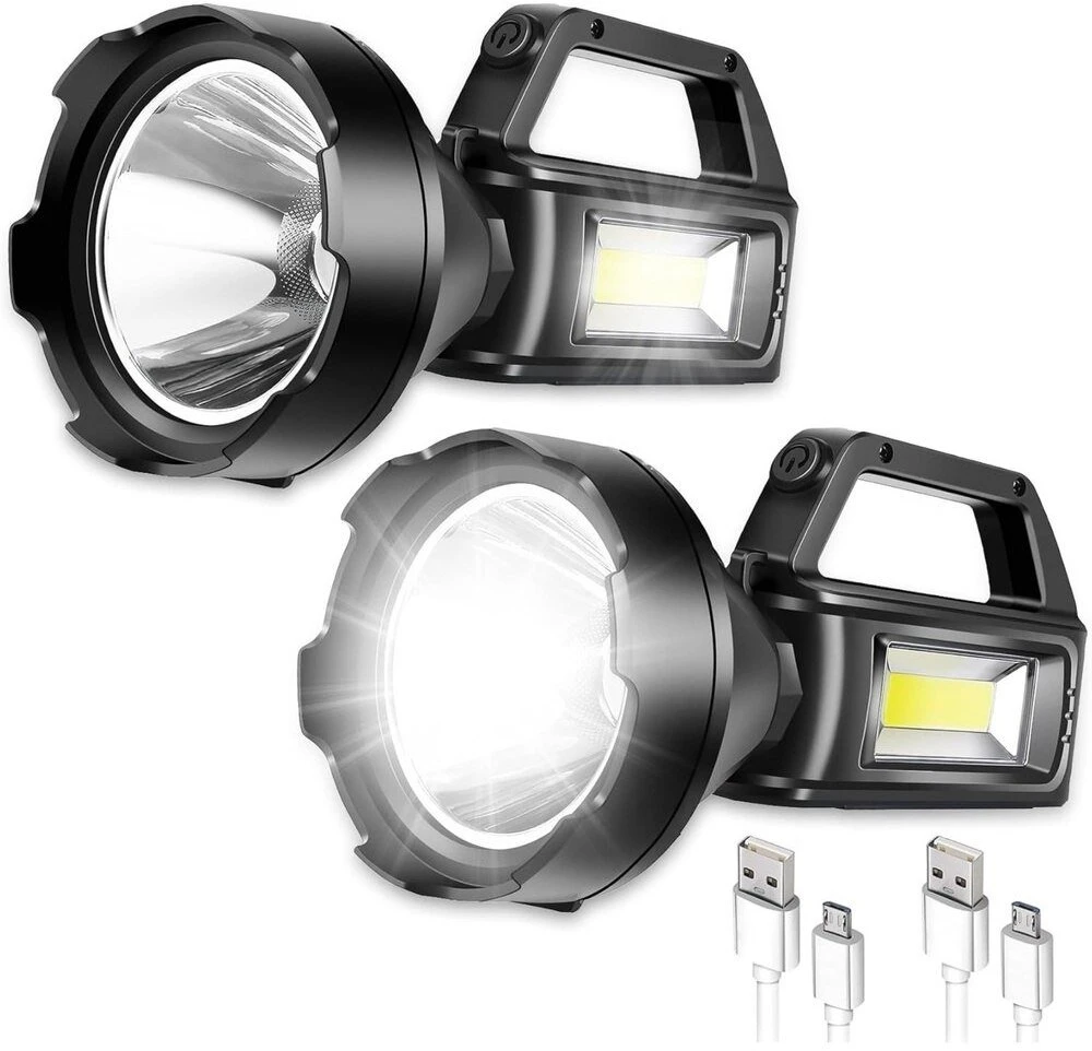 Lean COB LED prožektorius su įkraunama baterija ir galia