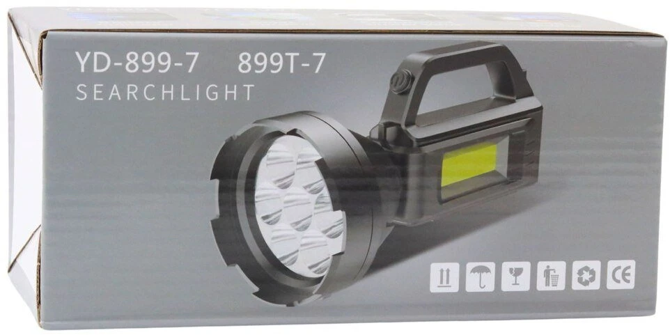 Lean COB LED prožektorius su įkraunama baterija ir galia