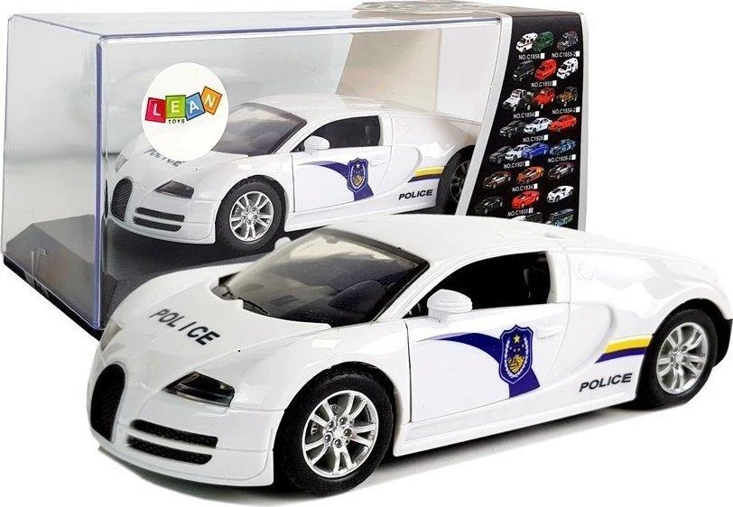 Lean Toys Policijos automobilis su šviesa ir garsu Import LEANToys