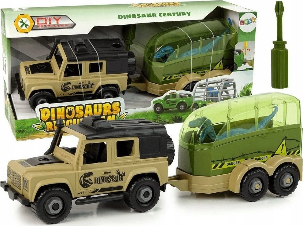 Lean Toys Dinozaurų Transporteris Su Surinkimo Rinkiniu