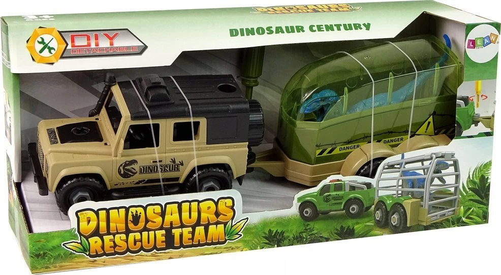 Lean Toys Dinozaurų Transporteris Su Surinkimo Rinkiniu