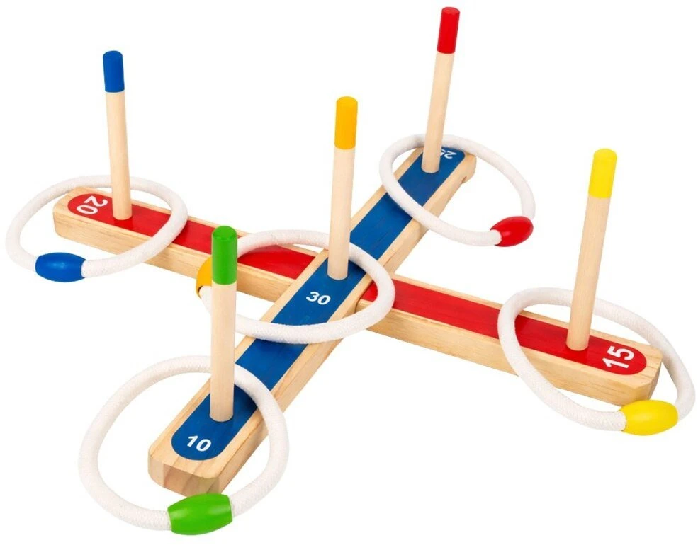 Lean Toys Žiedų mėtymo žaidimas įvairių spalvų