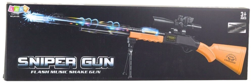Lean Toys Žaislinis šautuvas AK-528 su šviesos ir garso efektais