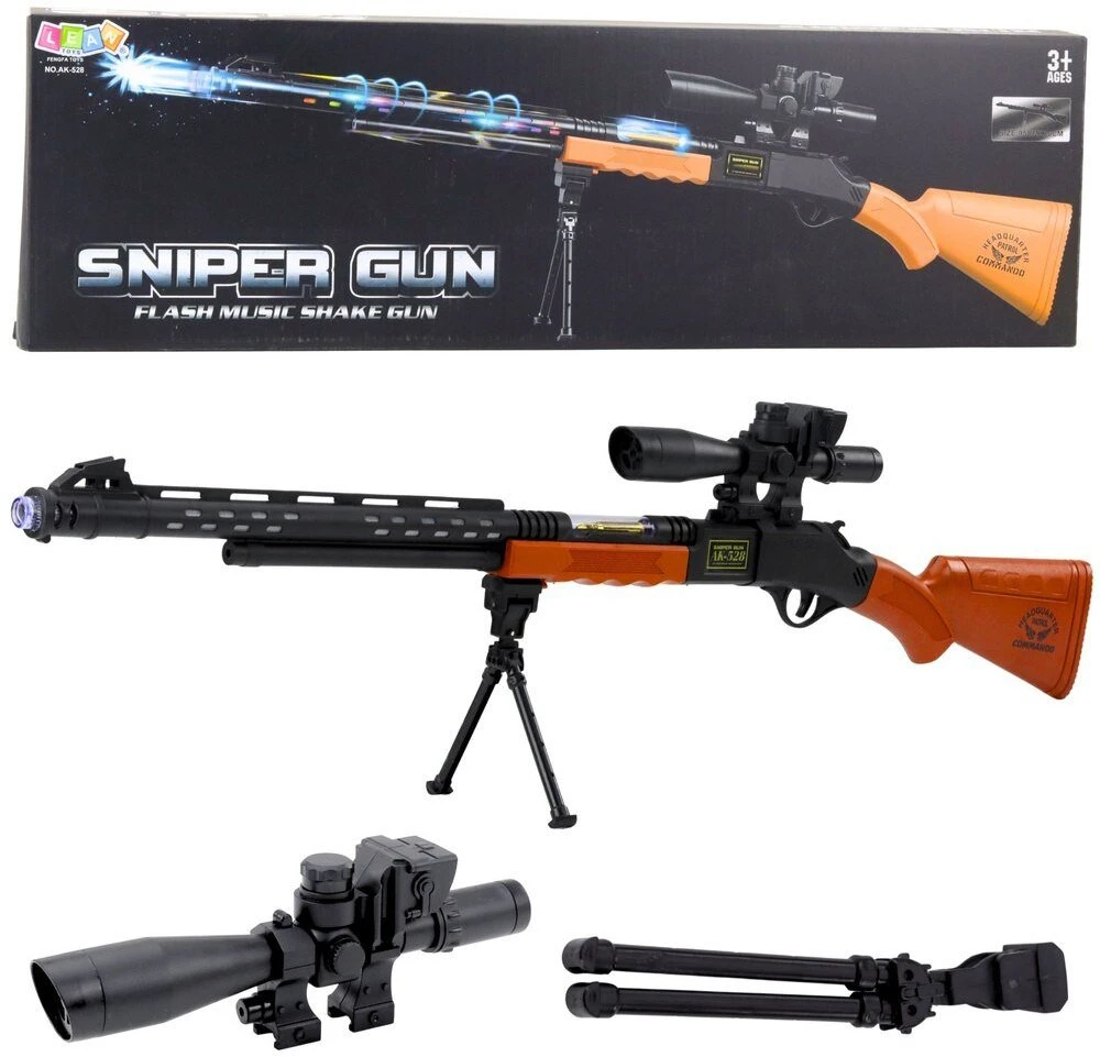 Lean Toys Žaislinis šautuvas AK-528 su šviesos ir garso efektais