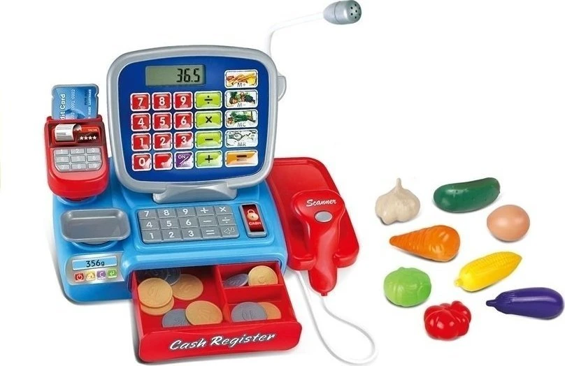 Lean Toys Elektroninis kasos aparatas su barkodų skaitytuvu