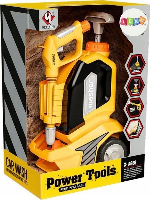 Lean Toys Vaikiškas vandens plovimo žaislas su priedais, 36x20x17 cm