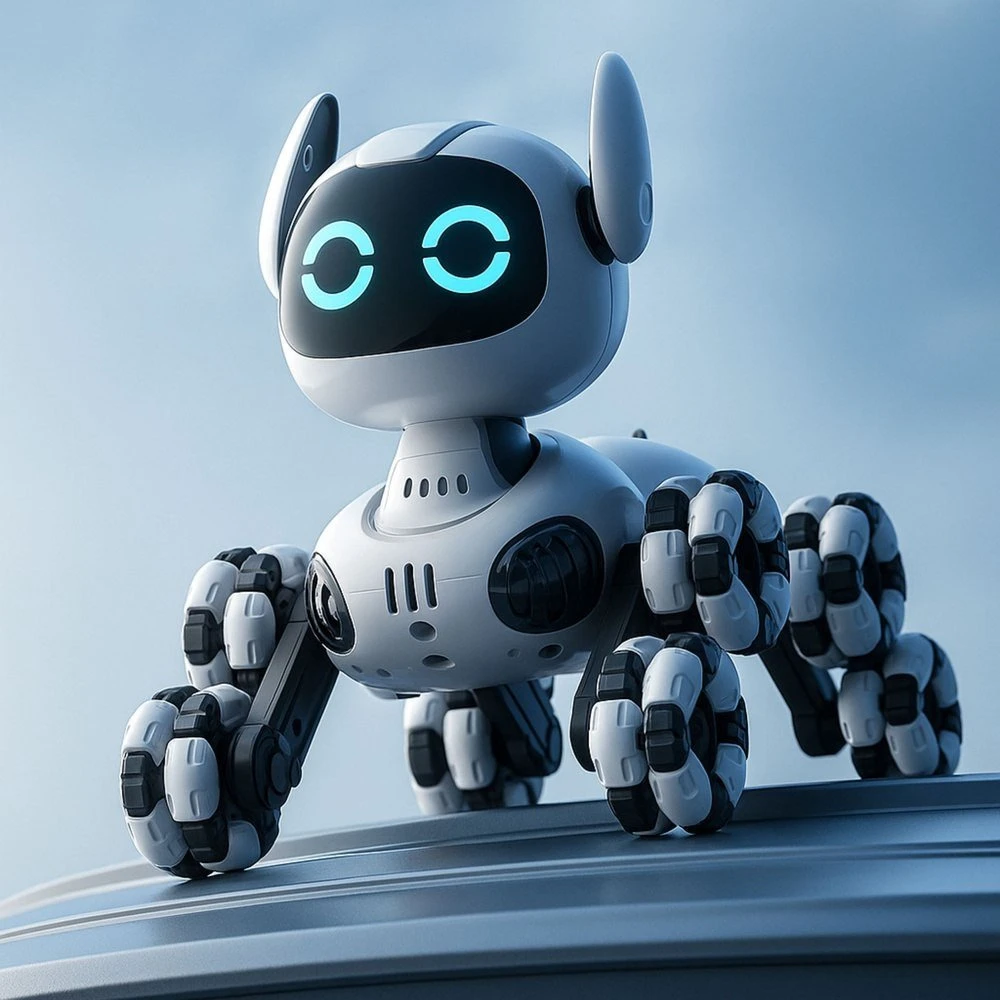 Interaktyvus robotas TOOBY šuo su nuotoliniu valdymu