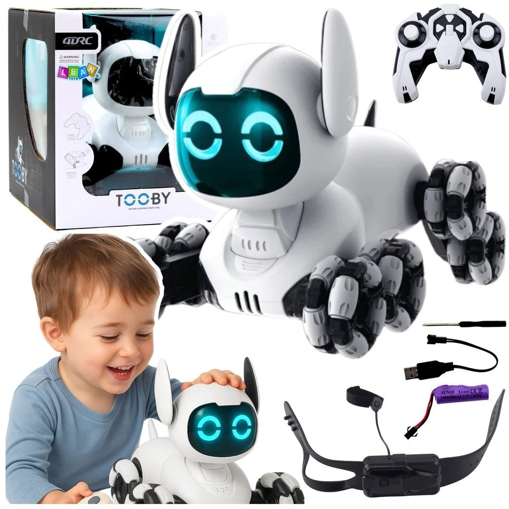 Interaktyvus robotas TOOBY šuo su nuotoliniu valdymu