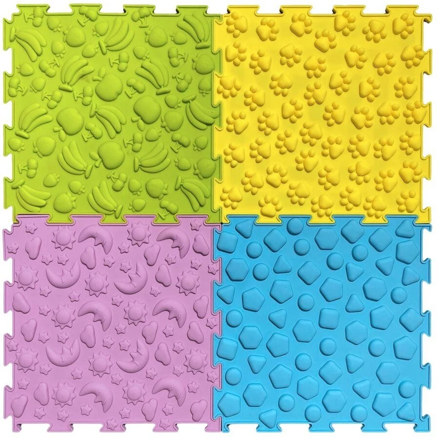 Dėlionė Lean Toys Sensorinis takas 24,5 cm 10 vnt.